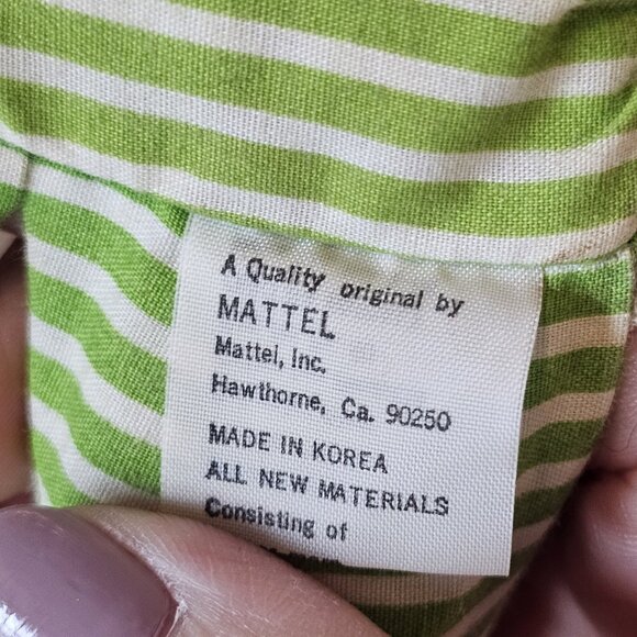 Vintage 1975 Mattel Baby Beans Blond Doll Girl Pink Dress Missing Kitty 11" 70s - Picture 9 of 12